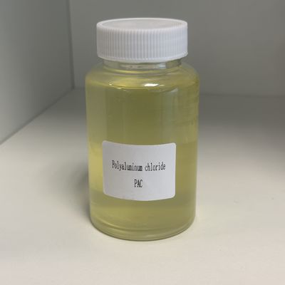 Líquido amarillento de alta pureza Productos químicos para el tratamiento del agua Cloruro de polialuminio Pac