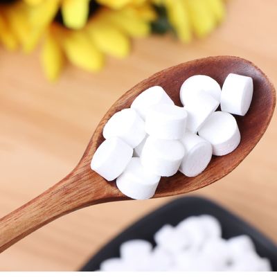 Desinfección Comprimidos efervescentes con el ingrediente activo Dicloroisocianurato de sodio 2 años Período de conservación 3 cm X 3 cm