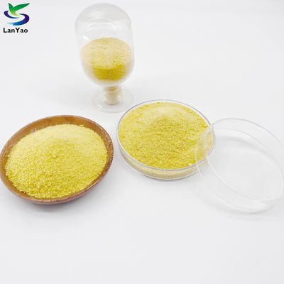 Tratamiento de aguas industriales amarillas Cloruro de polialuminio químico Cas 1327 41 9 Química de eliminación de aguas residuales