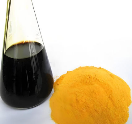 Tratamiento de agua con sulfato férrico sólido amorfo amarillo claro para soluciones de agua limpia
