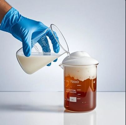 Agente desespumante estable para solubilidad fácil en agua y soluciones antiespumantes
